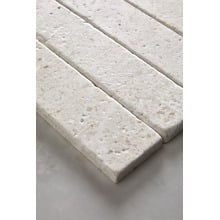 Apollo Tumbled White Limestone Subway Tile